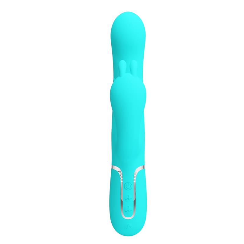 Cammy Tripple Rabbit Vibrator with Beads Turquoise