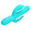 Cammy Tripple Rabbit Vibrator with Beads Turquoise