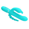 Cammy Tripple Rabbit Vibrator with Beads Turquoise