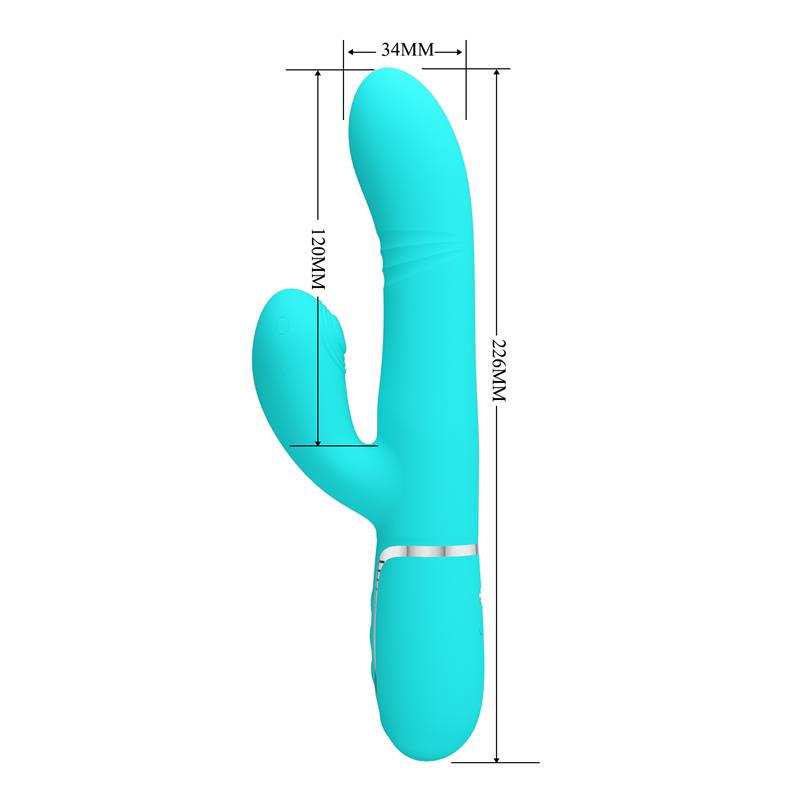 Mariana Vibrator 4 in 1 Silicone Turquoise