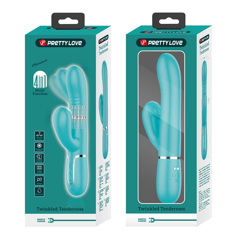 Mariana Vibrator 4 in 1 Silicone Turquoise