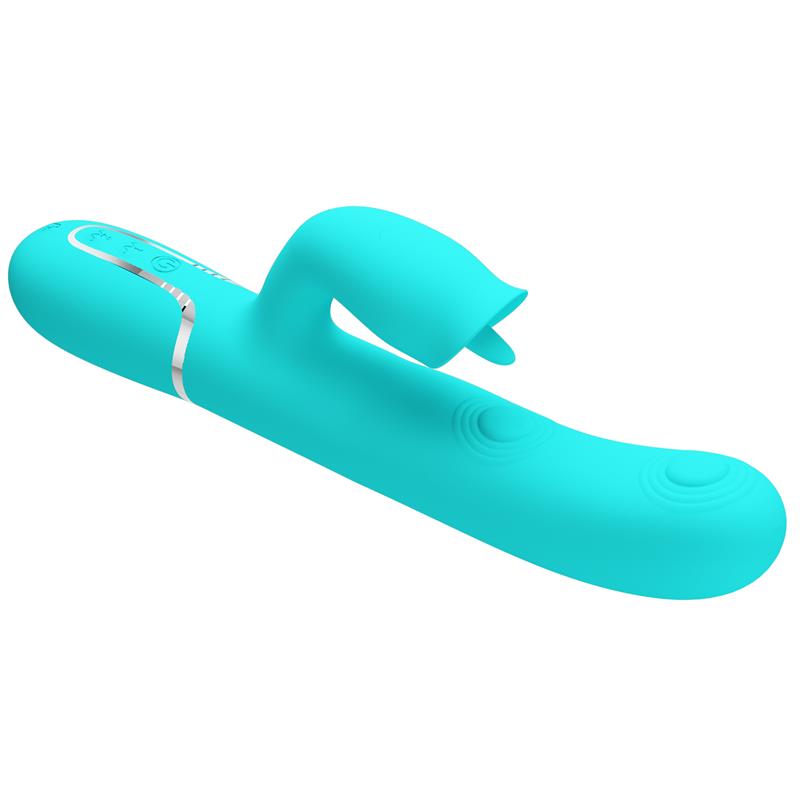 Gigi Vibrator Licking and Thumping Turquoise