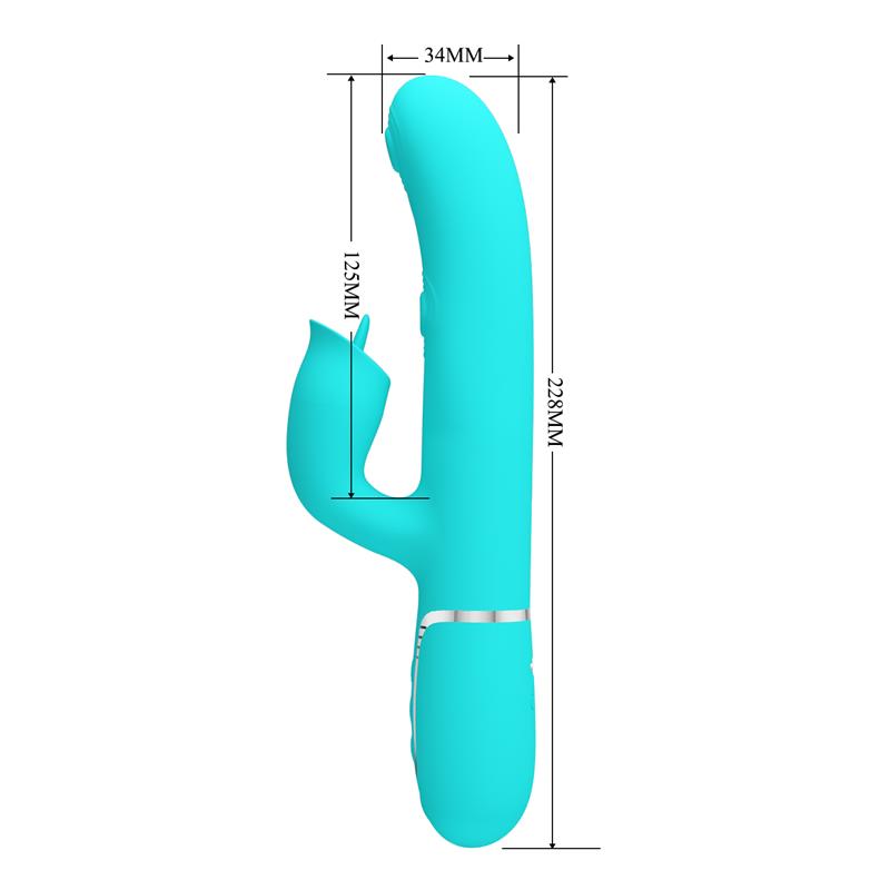 Gigi Vibrator Licking and Thumping Turquoise