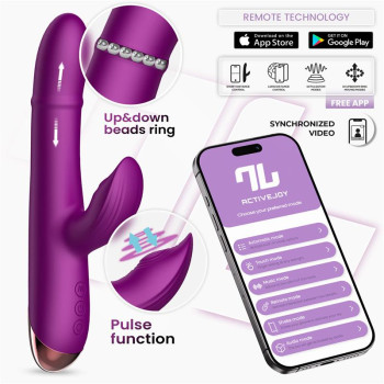 Sendel Vibe with Up and Down Internal Beads Ring and Pulsation with App