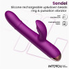 Sendel Vibe with Up and Down Internal Beads Ring and Pulsation with App