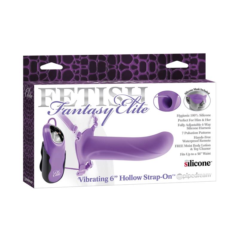 Fetish Fantasy Elite 15 cm Vibrating Hollow Strap-On