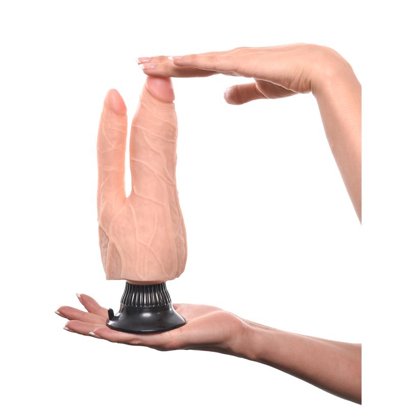 Double Realistic Vibe No. 8 19 cm Flesh