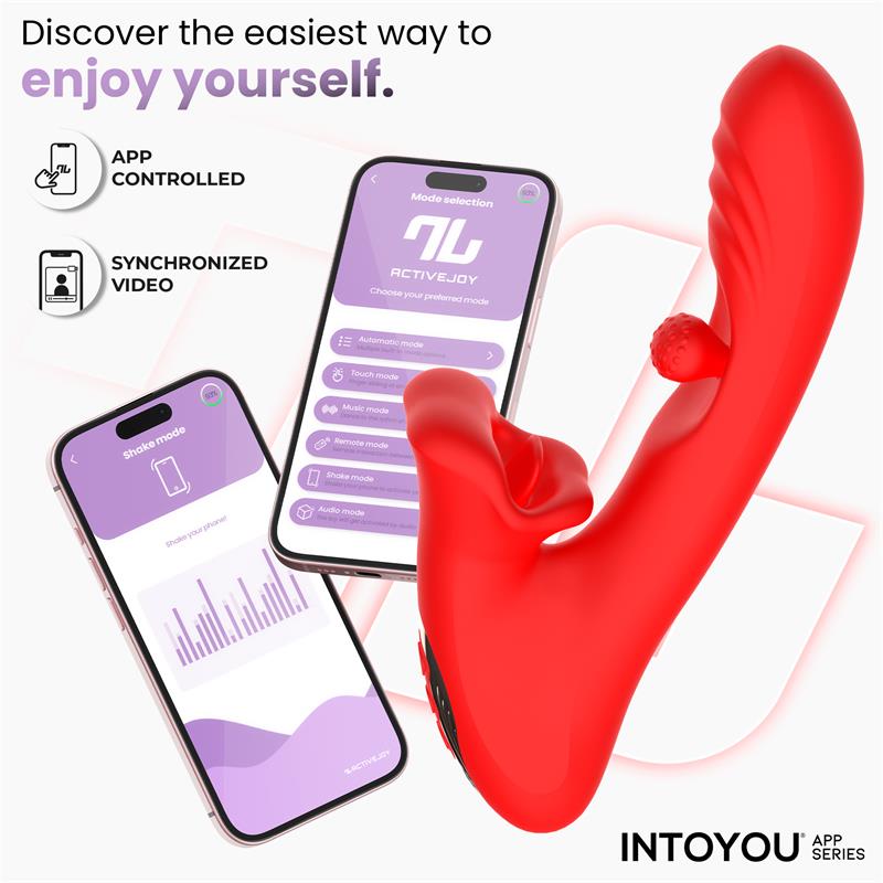 Franky Biting and Rotating Ball Vibrator with App