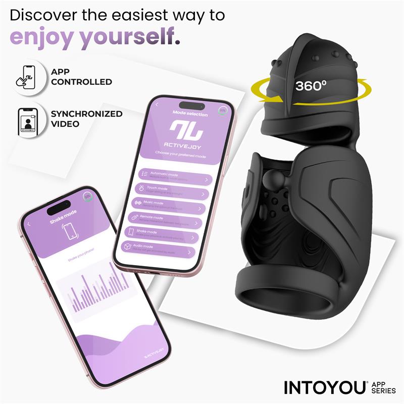 Zonte Rotating Cap Vibrating Masturbator with App