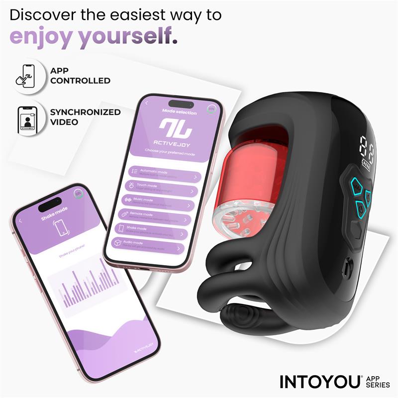 Torky Compressing Rotating Masturbator with App