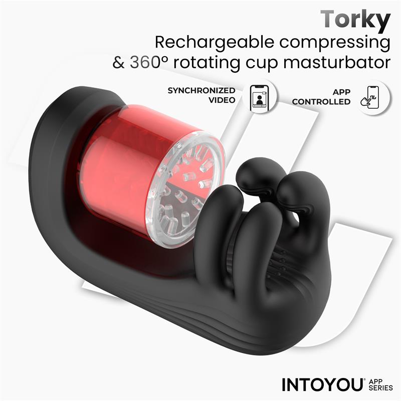 Torky Compressing Rotating Masturbator with App