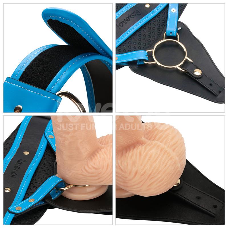 Strap On with Vibrating Dildo 9.5