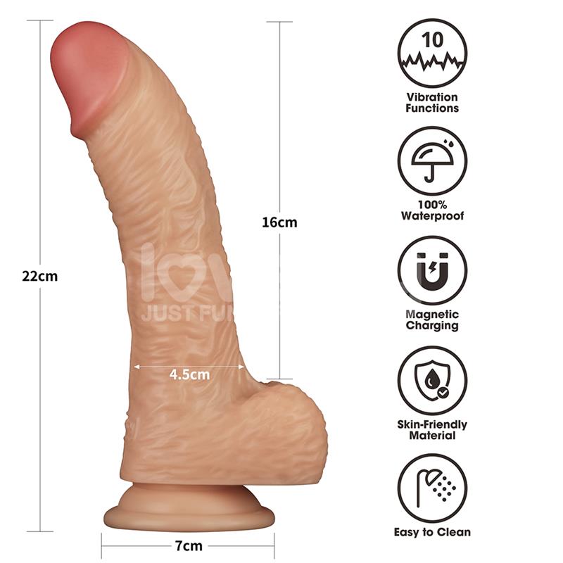 Strap On with Vibrating Dildo 8.5