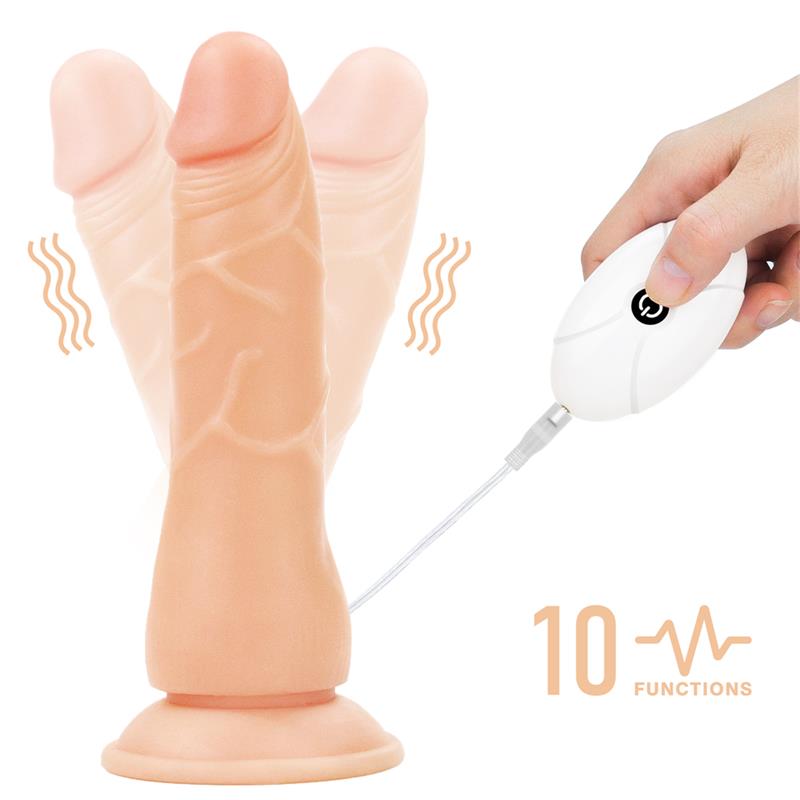 Strap-on with Vibrating Dildo with Remote Control 7.5