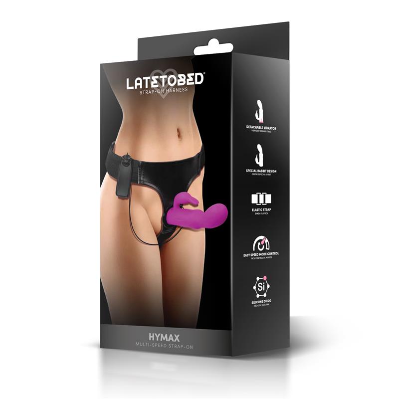 Hymax Strap-On Harness Multi-Speed Vibe with Rabbit and Remote Control