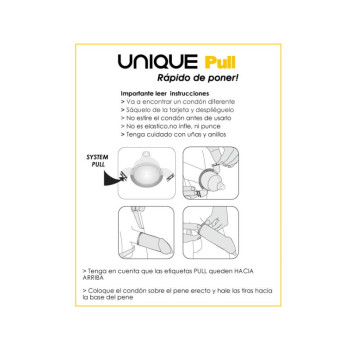 Pull Condoms with Straps No Latex 3 pcs