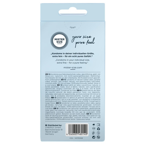 Mister Size 60 mm 10 pack