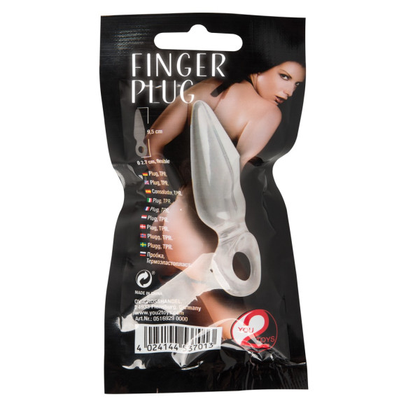 Finger Plug clear
