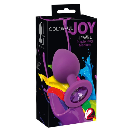 Jewel Purple Plug Medium