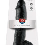 Black 10" Cock with Balls