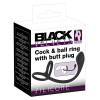 Cock & ball ring with butt plug