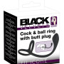 Cock & ball ring with butt plug
