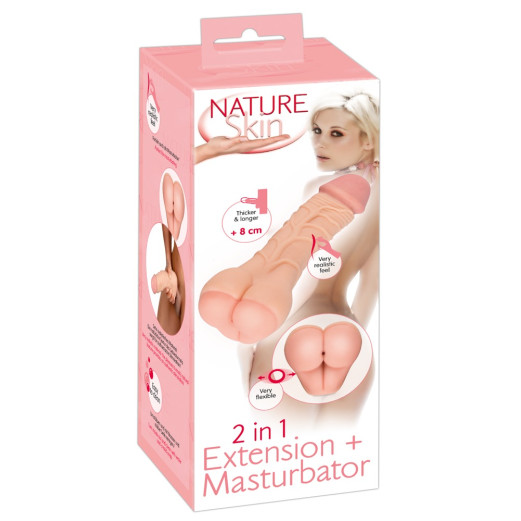 2 in 1 Extension + Masturbator
by Nature Skin