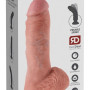 8" Vibrating Cock with Balls
