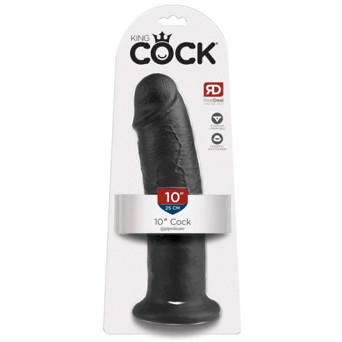 25cm svartur 10" Cock