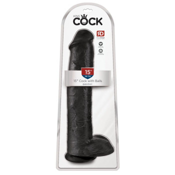 Cock with Balls 15" Svartur