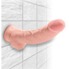 8" Triple Density Cock with Balls+sogskál