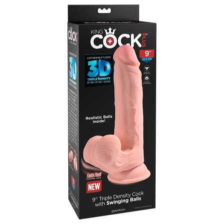 26cm Triple Density Cock with Swinging Balls