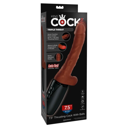 7.5" Thrusting Cock with Balls