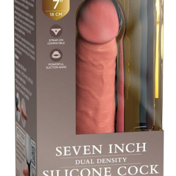 7“ Dual Density Silicone Cock