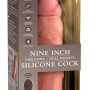 9" Vibrating + Dual Density Silicone Cock with Remote