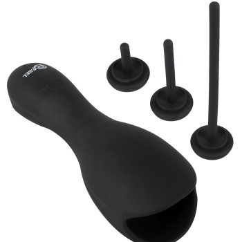 Glans Vibrator with 3 attachable Dilators