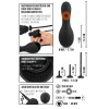Glans Vibrator with 3 attachable Dilators