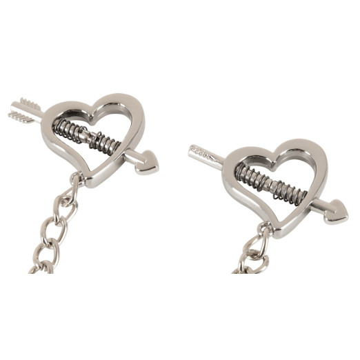 Heart shaped nipple clamps