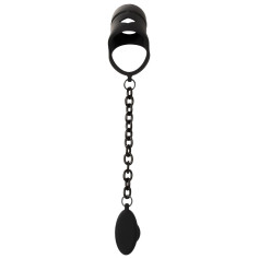 Cock cage with butt plug