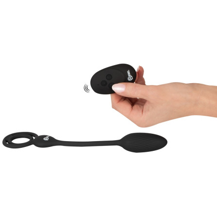 Cock and Ball Ring with RC Butt Plug