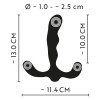 Flexible Prostate Stimulator with 3 Motors