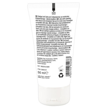 Erotic Massage Gel Sparkling Wine and Strawberry