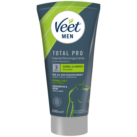 Veet Men TOTAL PRO Hair Removal Cream 200ml