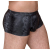 Svartar herrabuxur með snakeskin mynstri
