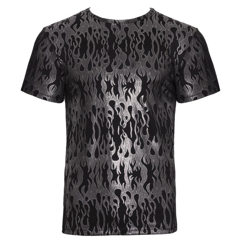 Silver and Black Shirt