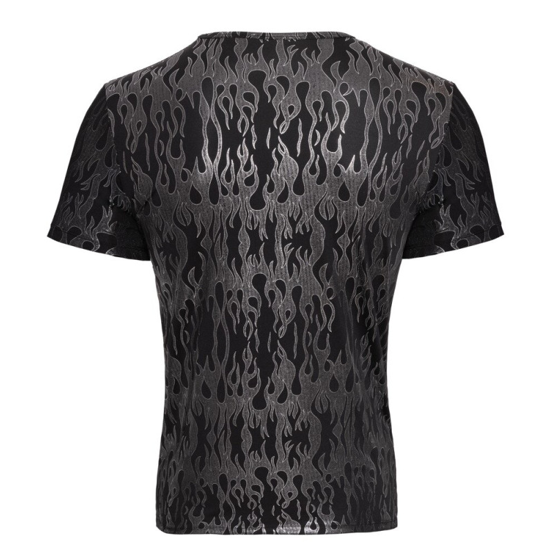 Silver and Black Shirt