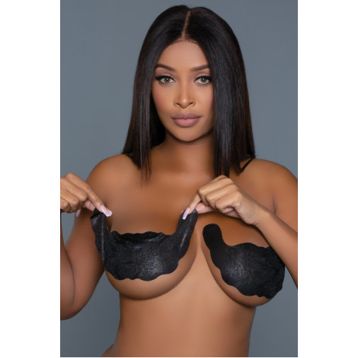 Black Petals Lace Breast Lift