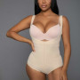 Nude Jersey Knit Cami Set with Floral Lace Shorts