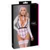 Schoolgirl Costume hálfgegnsær bleikur