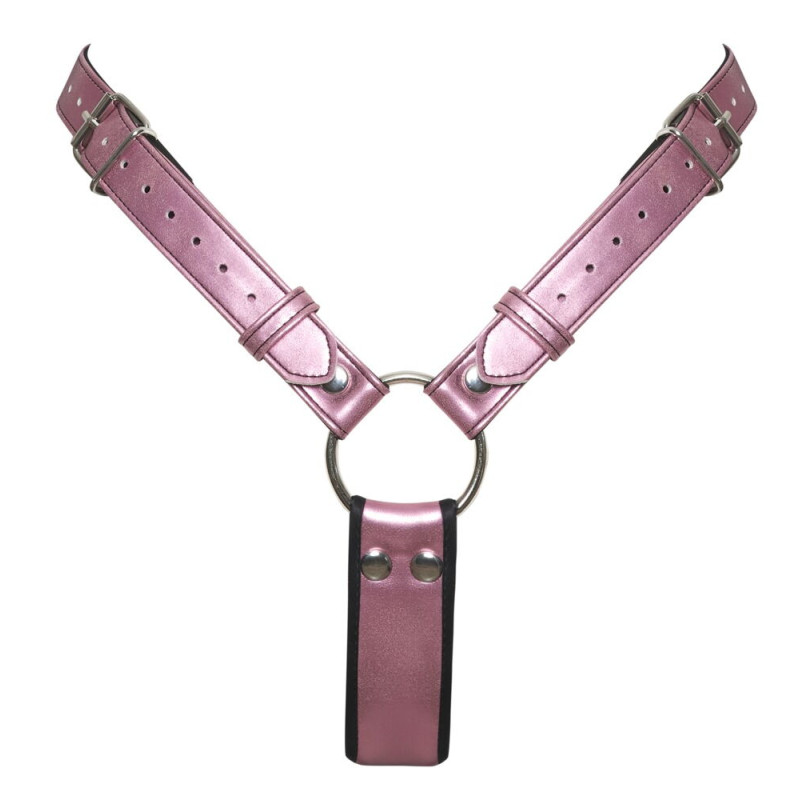 Pink Glossy Dildo Thong